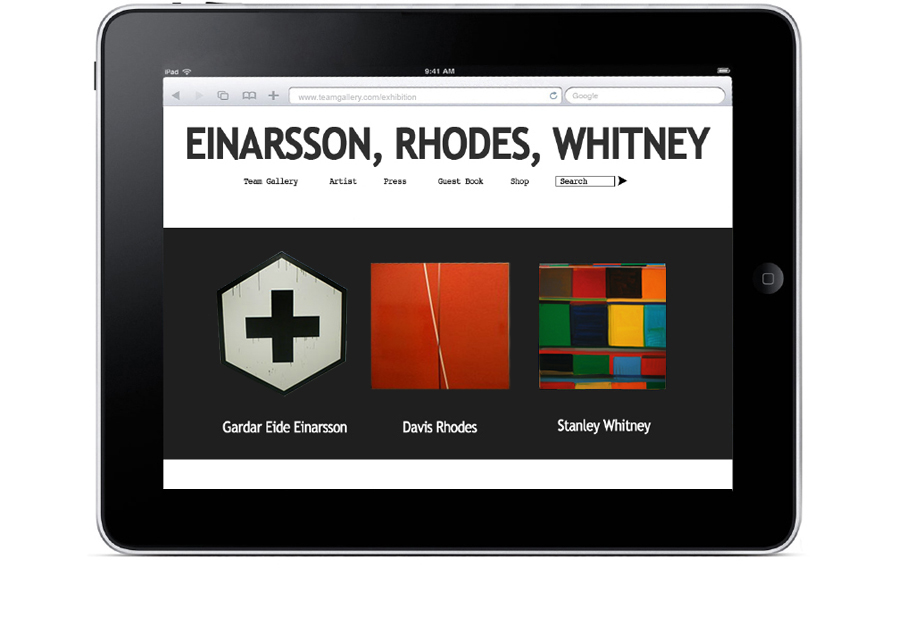 Einarrson, Rhodes, Whitney Exhibition website