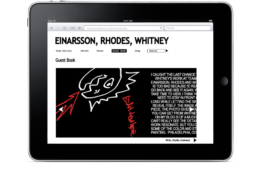 Einarrson, Rhodes, Whitney Exhibition website